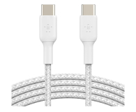BELKIN Kabel USB C na USB C 60W oplot, biały 2m - 1330480 - zdjęcie 2